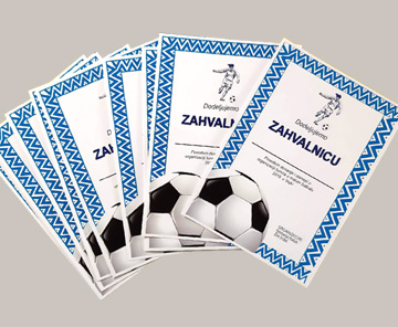 Diplome, zahvalnice, pohvalnice, povelje